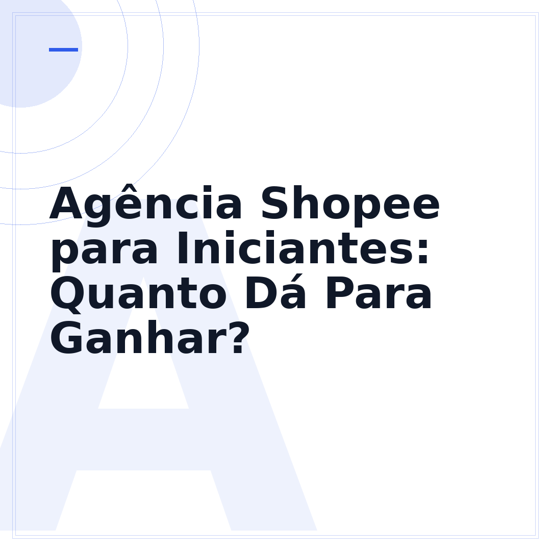 Agência Shopee para Iniciantes: Quanto Dá Para Ganhar?