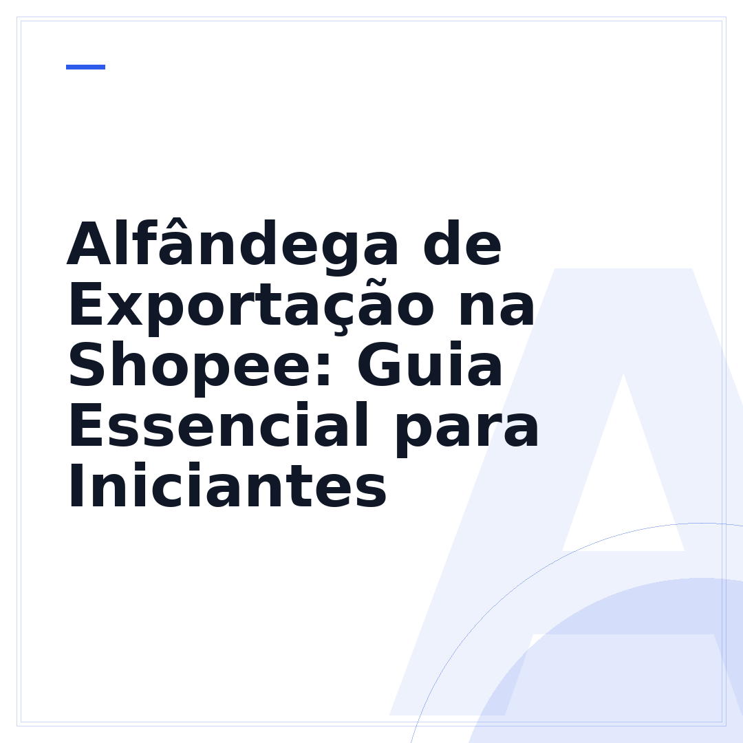 Alfândega de Exportação na Shopee: Guia Essencial para Iniciantes
