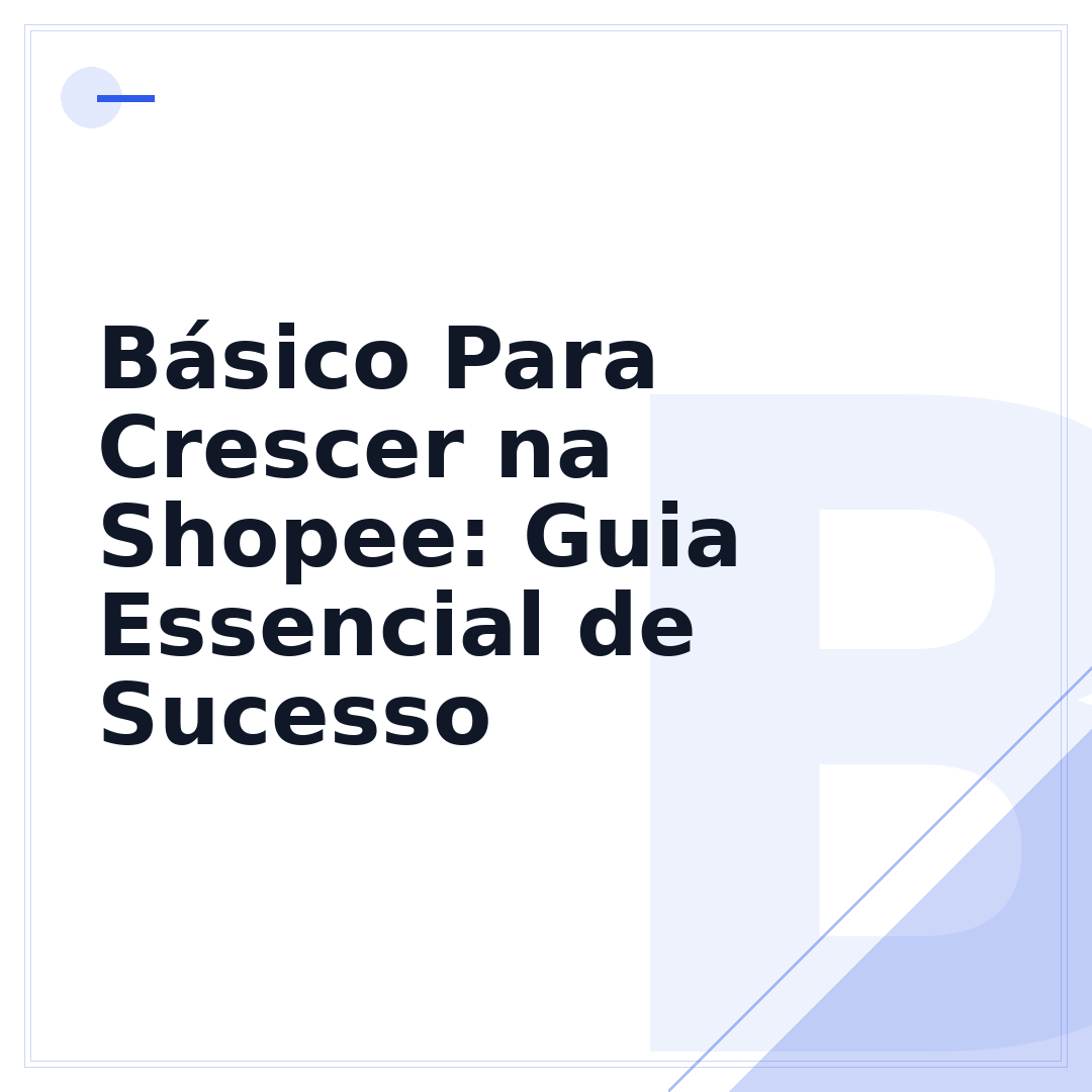 Básico Para Crescer na Shopee: Guia Essencial de Sucesso
