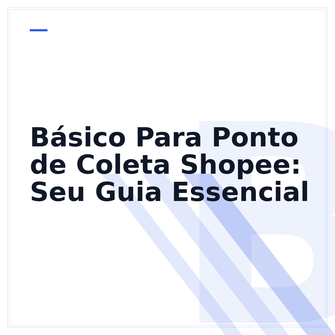 Básico Para Ponto de Coleta Shopee: Seu Guia Essencial