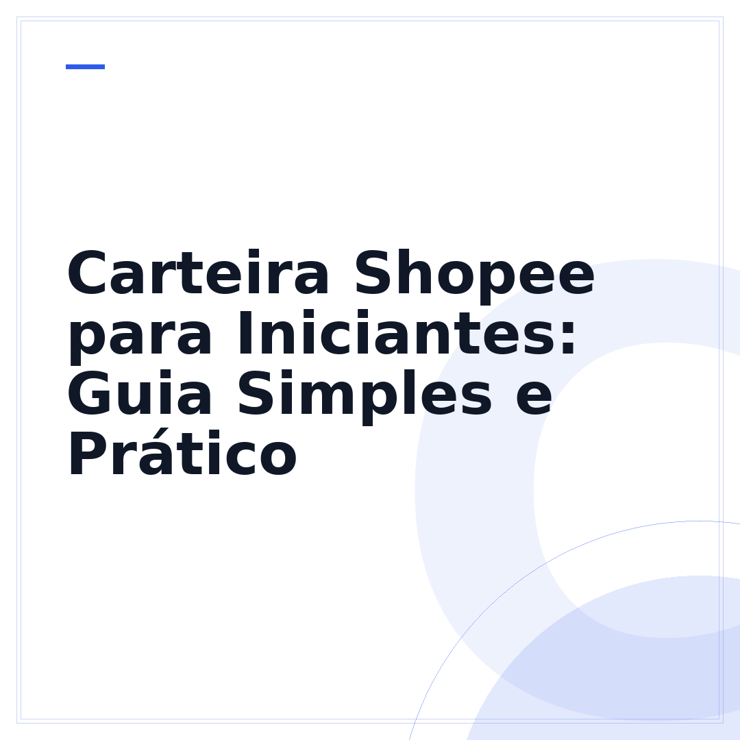 Carteira Shopee para Iniciantes: Guia Simples e Prático