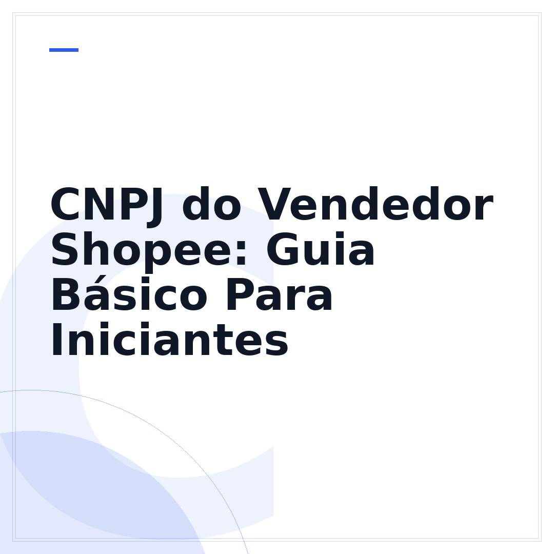 CNPJ do Vendedor Shopee: Guia Básico Para Iniciantes