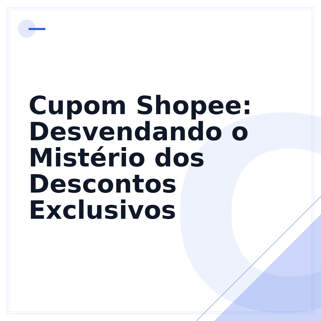 Cupom Shopee: Desvendando o Mistério dos Descontos Exclusivos