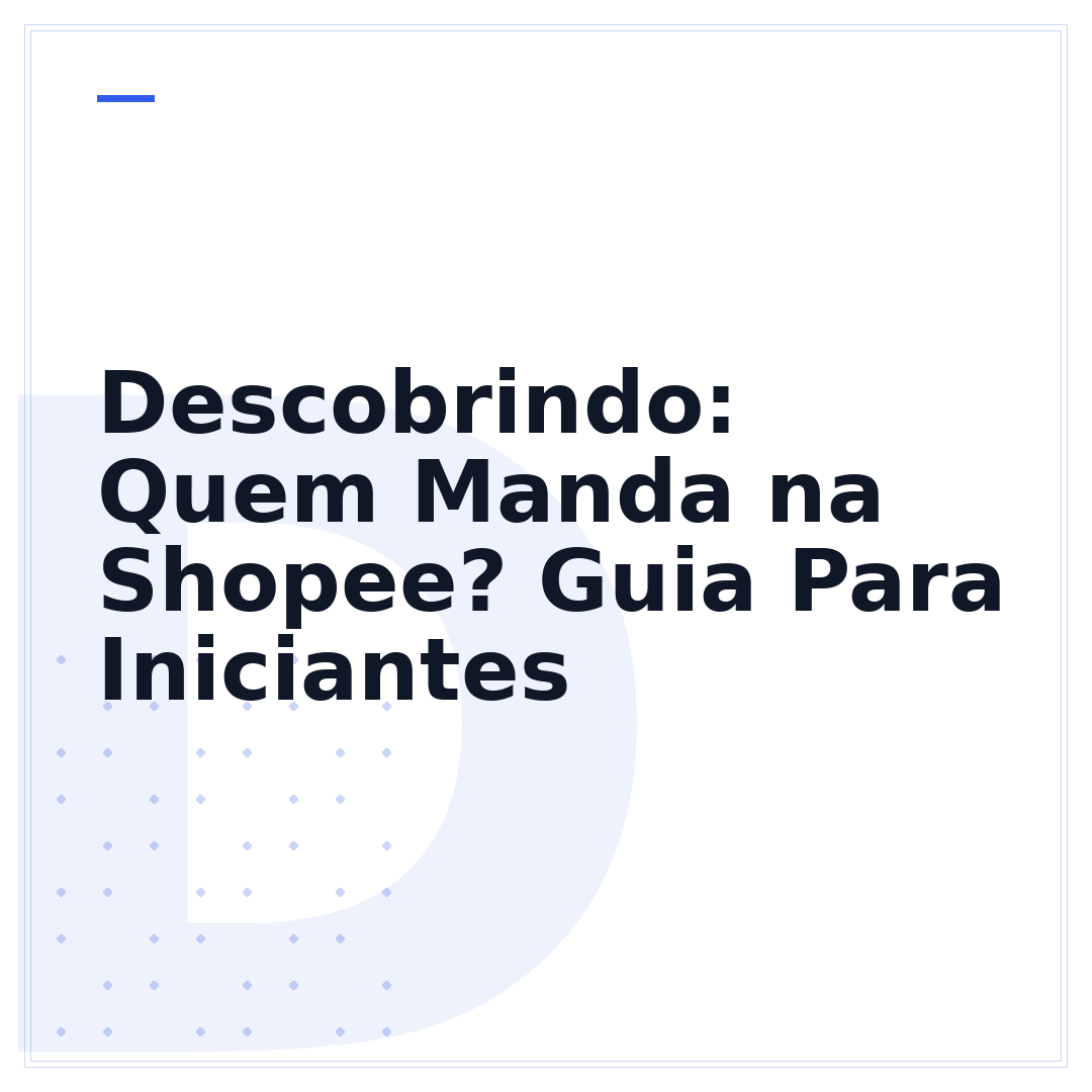 Descobrindo: Quem Manda na Shopee? Guia Para Iniciantes