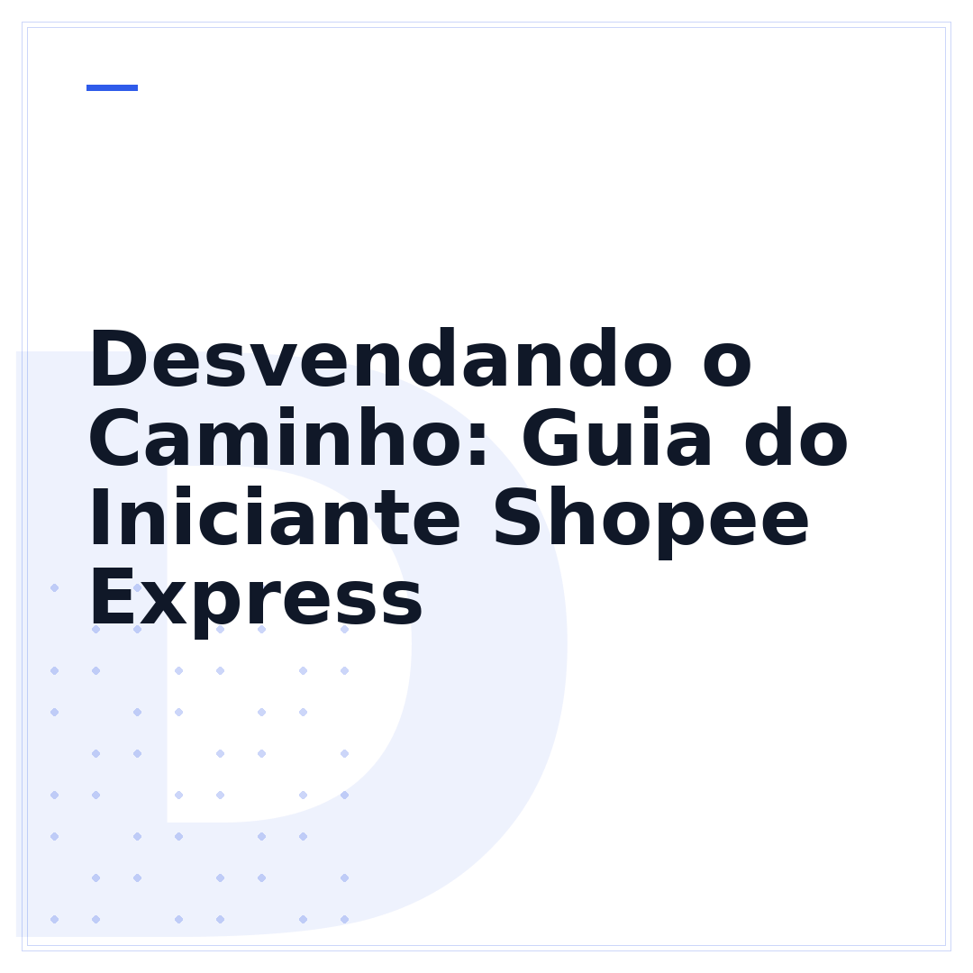 Desvendando o Caminho: Guia do Iniciante Shopee Express