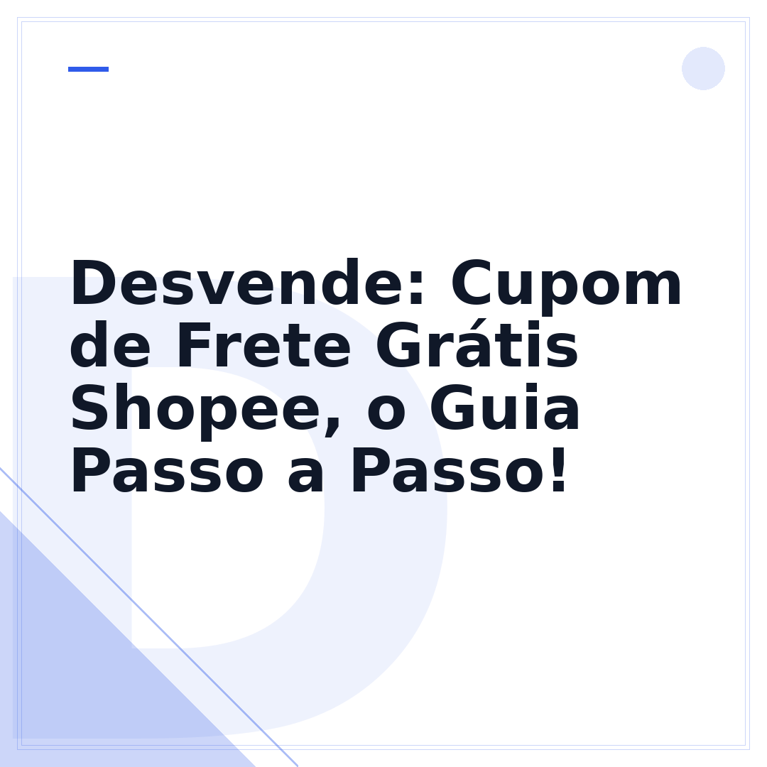 Desvende: Cupom de Frete Grátis Shopee, o Guia Passo a Passo!
