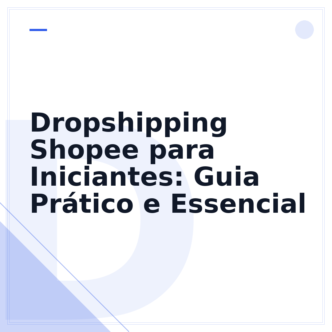 Dropshipping Shopee para Iniciantes: Guia Prático e Essencial