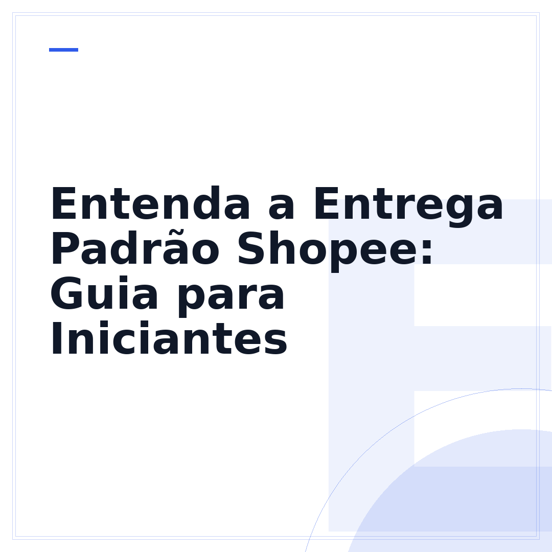 Entenda a Entrega Padrão Shopee: Guia para Iniciantes
