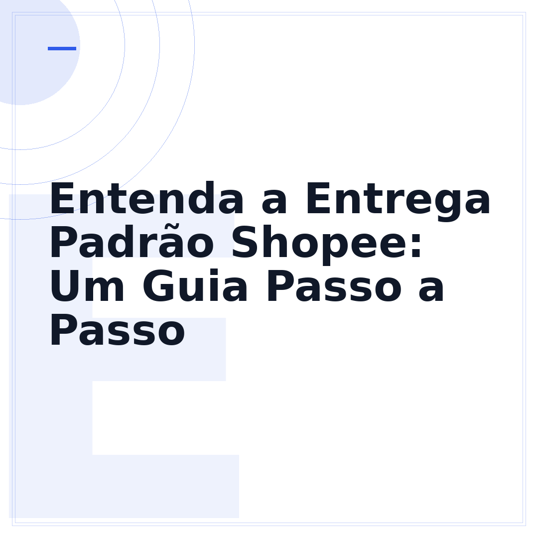 Entenda a Entrega Padrão Shopee: Um Guia Passo a Passo