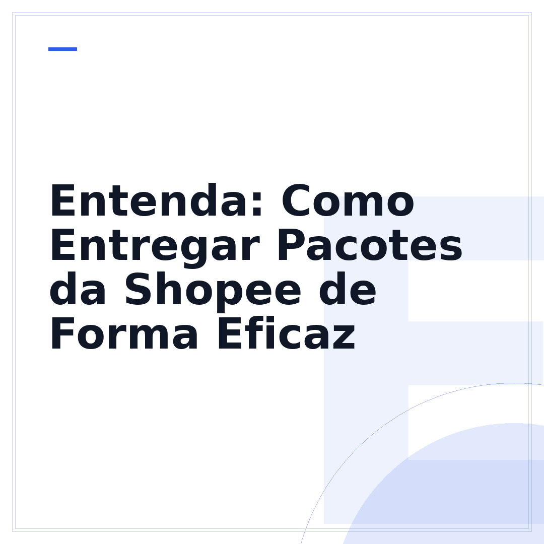Entenda: Como Entregar Pacotes da Shopee de Forma Eficaz