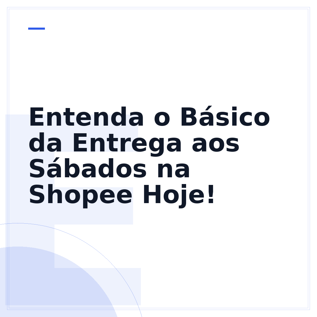 Entenda o Básico da Entrega aos Sábados na Shopee Hoje!