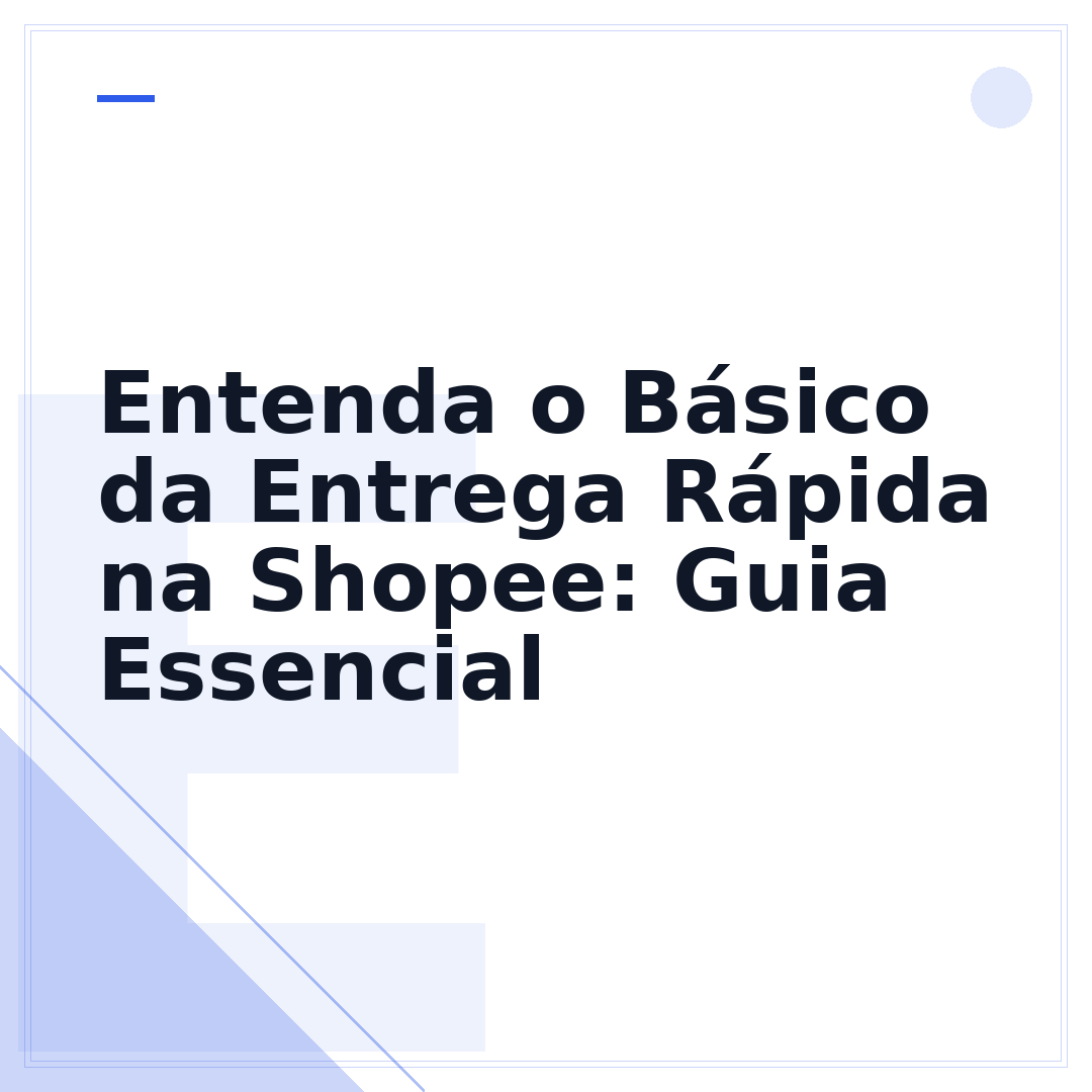 Entenda o Básico da Entrega Rápida na Shopee: Guia Essencial