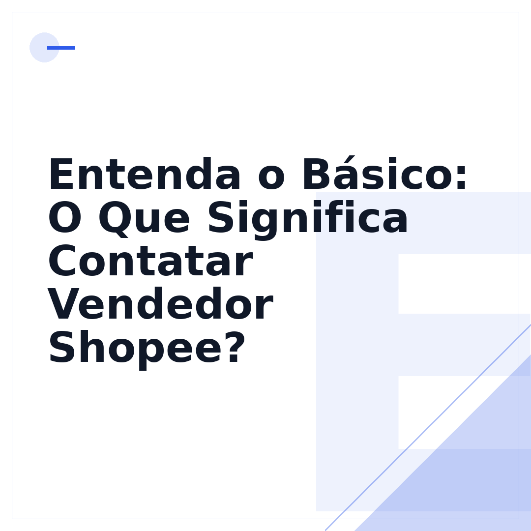 Entenda o Básico: O Que Significa Contatar Vendedor Shopee?