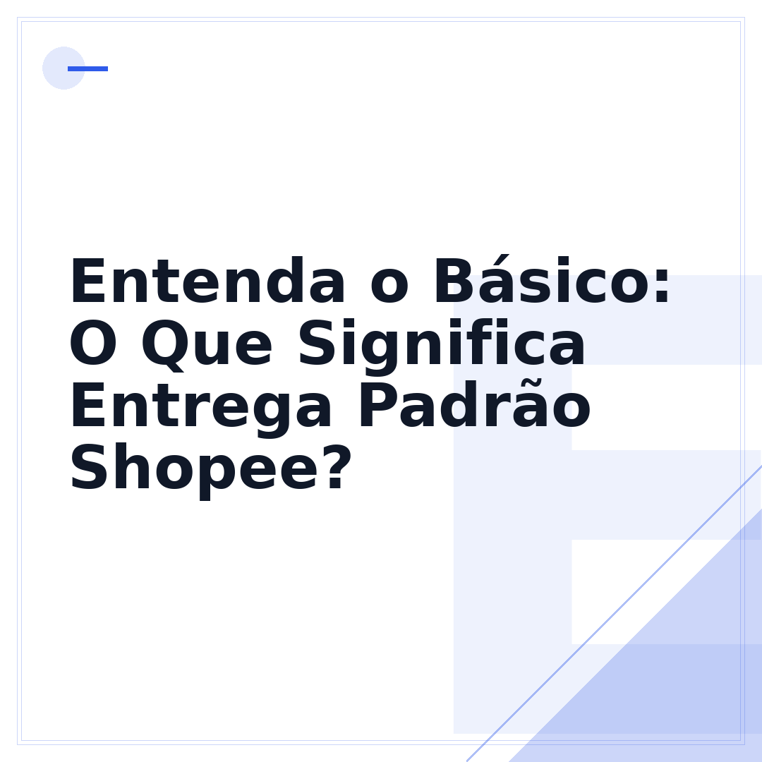 Entenda o Básico: O Que Significa Entrega Padrão Shopee?