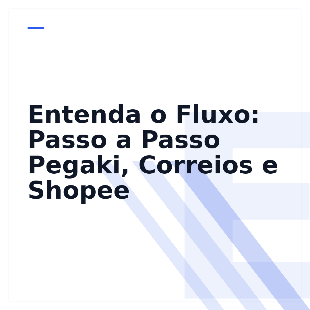 Entenda o Fluxo: Passo a Passo Pegaki, Correios e Shopee