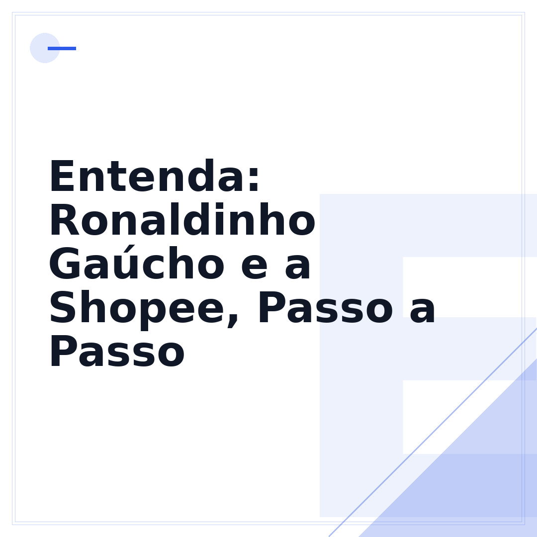 Entenda: Ronaldinho Gaúcho e a Shopee, Passo a Passo