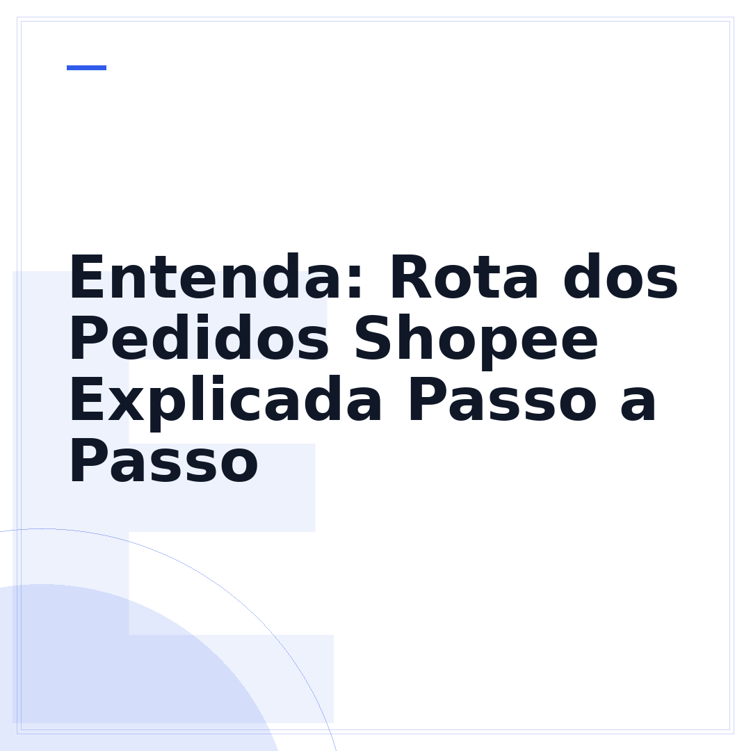 Entenda: Rota dos Pedidos Shopee Explicada Passo a Passo