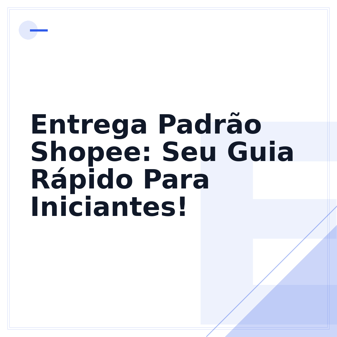 Entrega Padrão Shopee: Seu Guia Rápido Para Iniciantes!