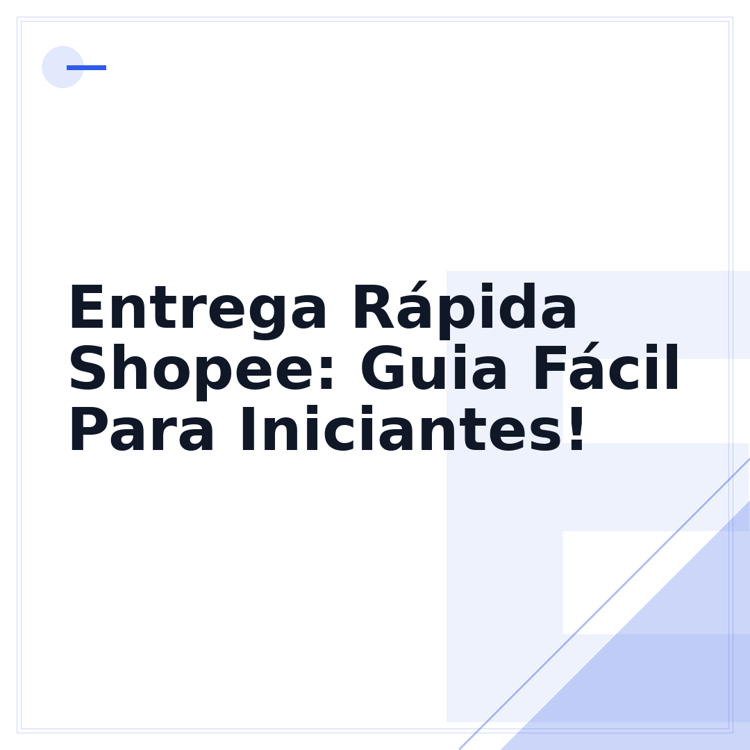 Entrega Rápida Shopee: Guia Fácil Para Iniciantes!
