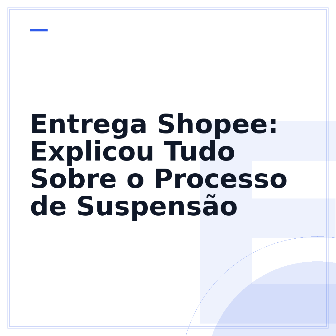 Entrega Shopee: Explicou Tudo Sobre o Processo de Suspensão