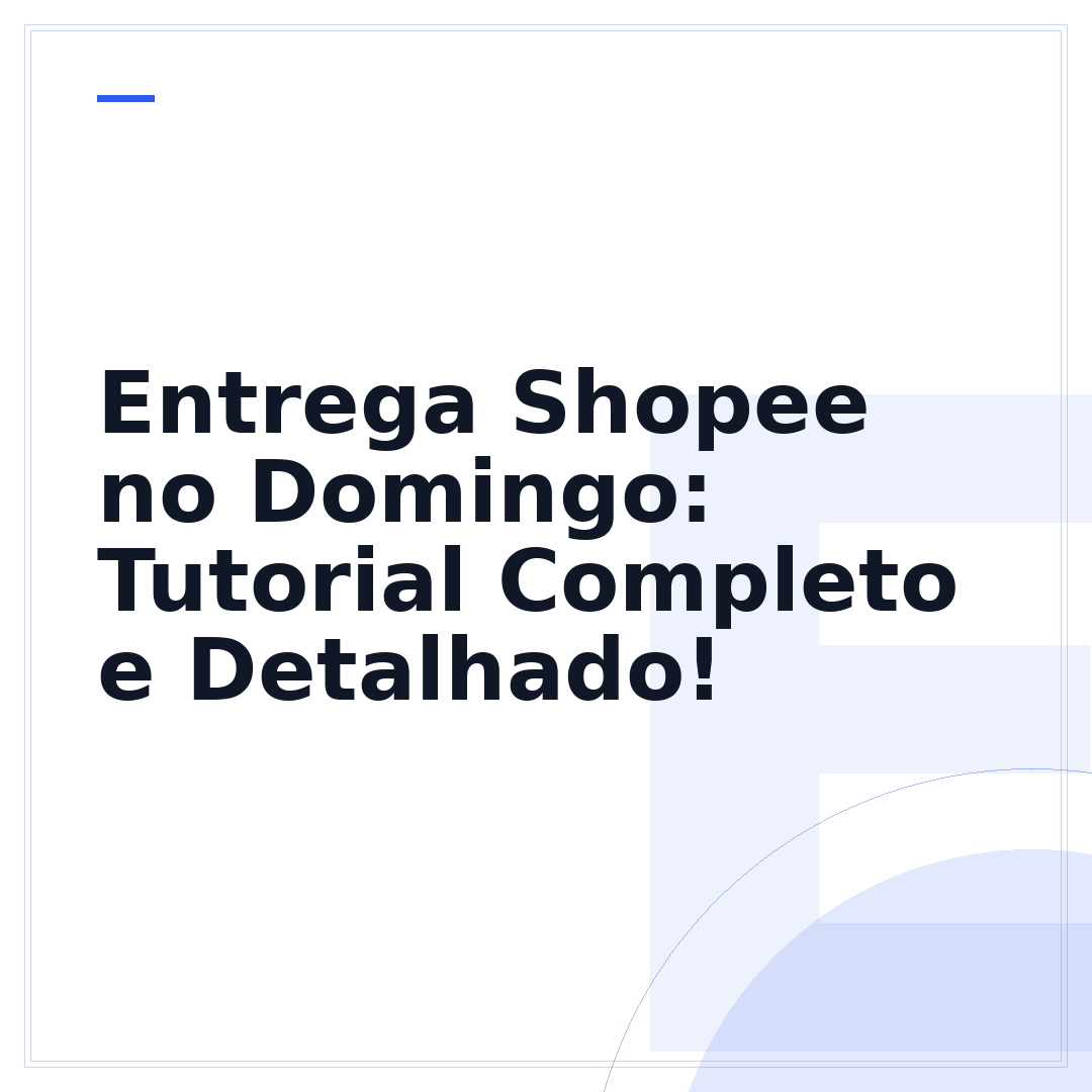 Entrega Shopee no Domingo: Tutorial Completo e Detalhado!