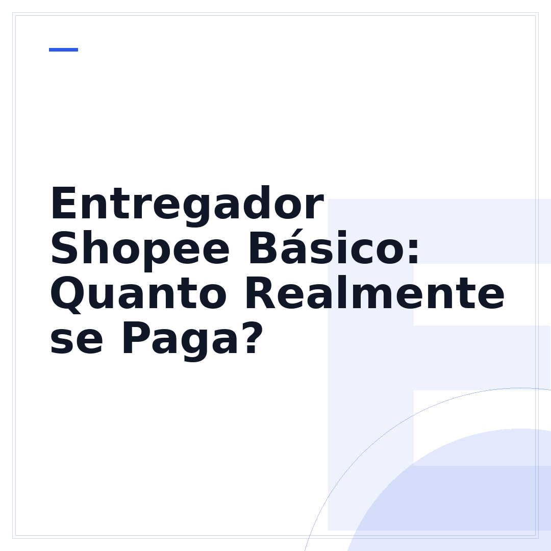 Entregador Shopee Básico: Quanto Realmente se Paga?