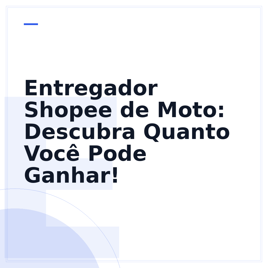 Entregador Shopee de Moto: Descubra Quanto Você Pode Ganhar!