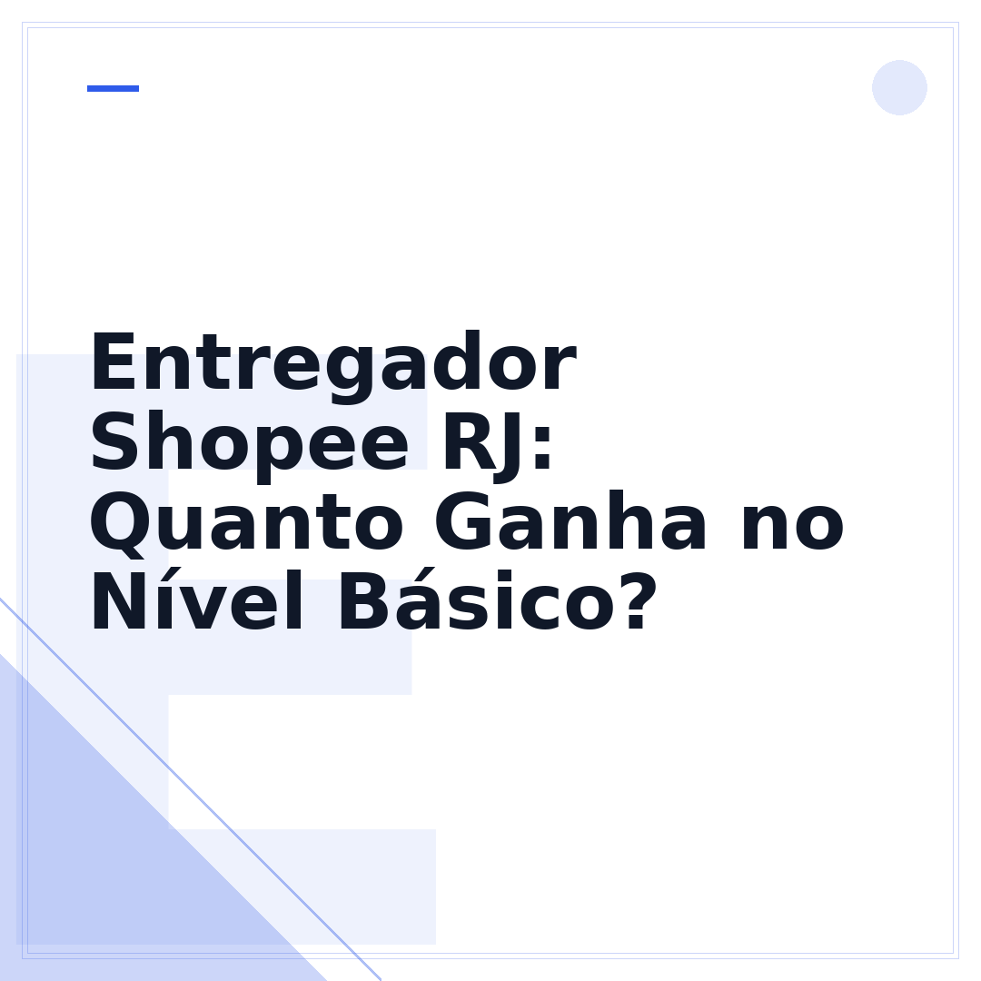 Entregador Shopee RJ: Quanto Ganha no Nível Básico?
