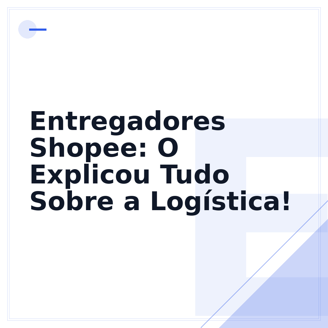 Entregadores Shopee: O Explicou Tudo Sobre a Logística!