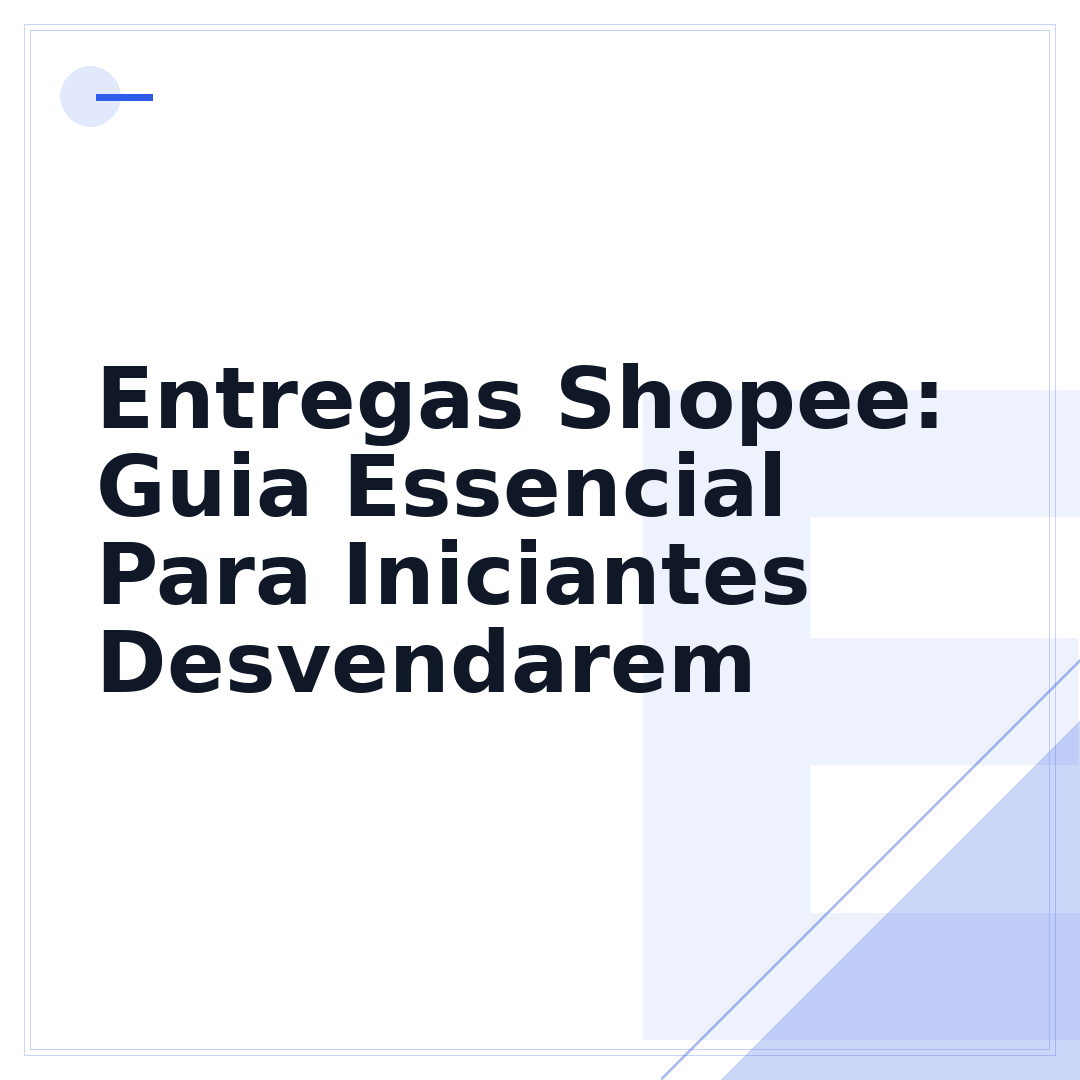 Entregas Shopee: Guia Essencial Para Iniciantes Desvendarem