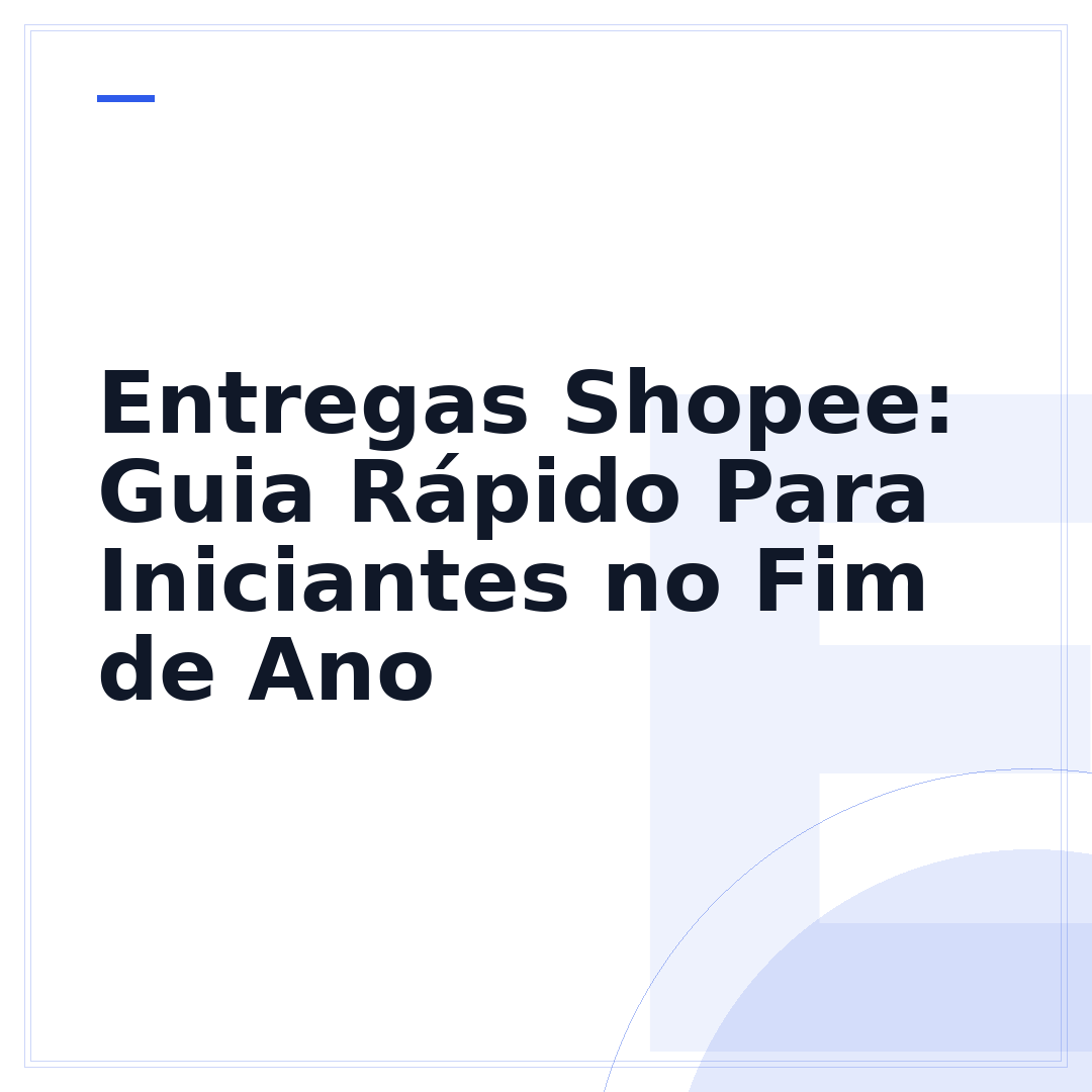 Entregas Shopee: Guia Rápido Para Iniciantes no Fim de Ano