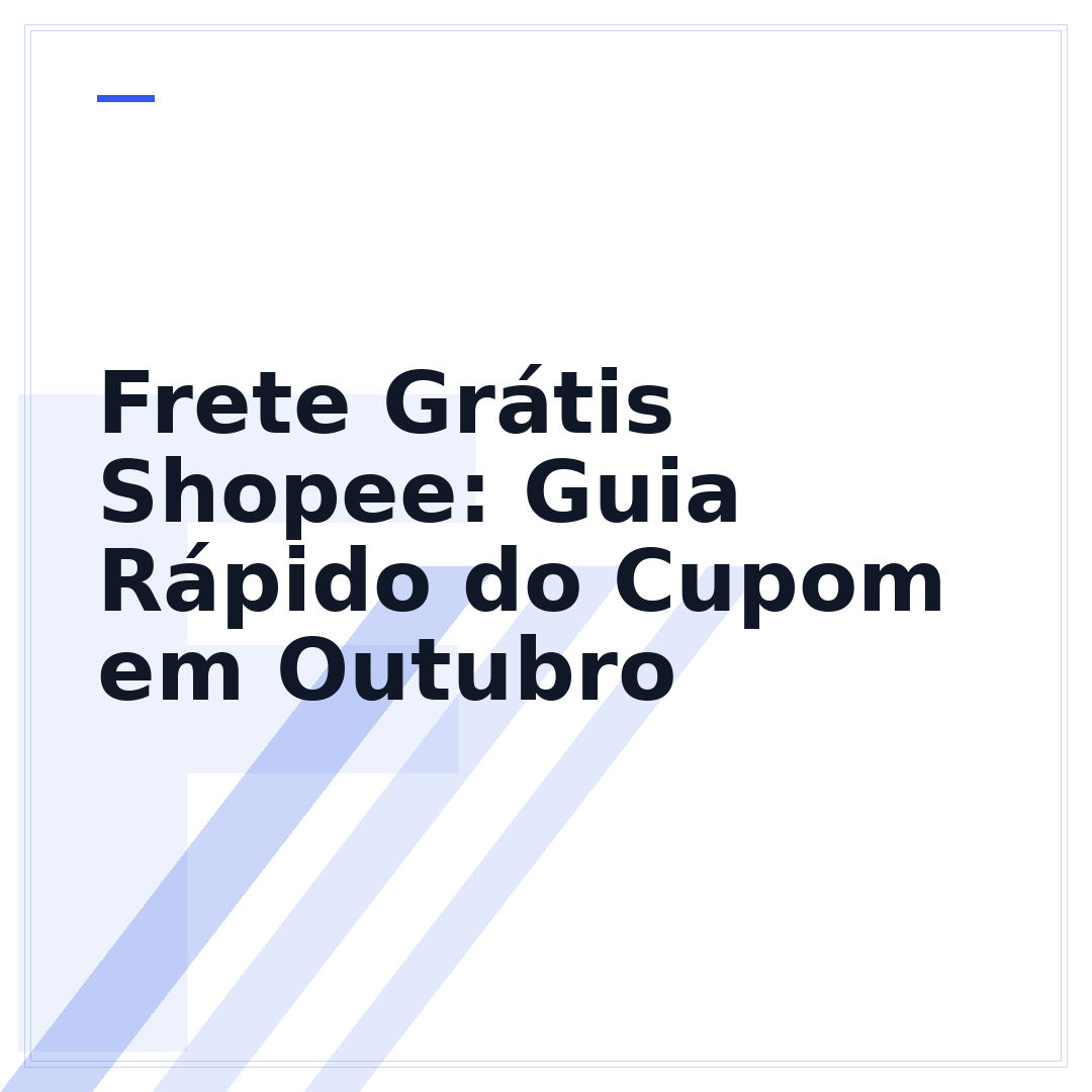 Frete Grátis Shopee: Guia Rápido do Cupom em Outubro