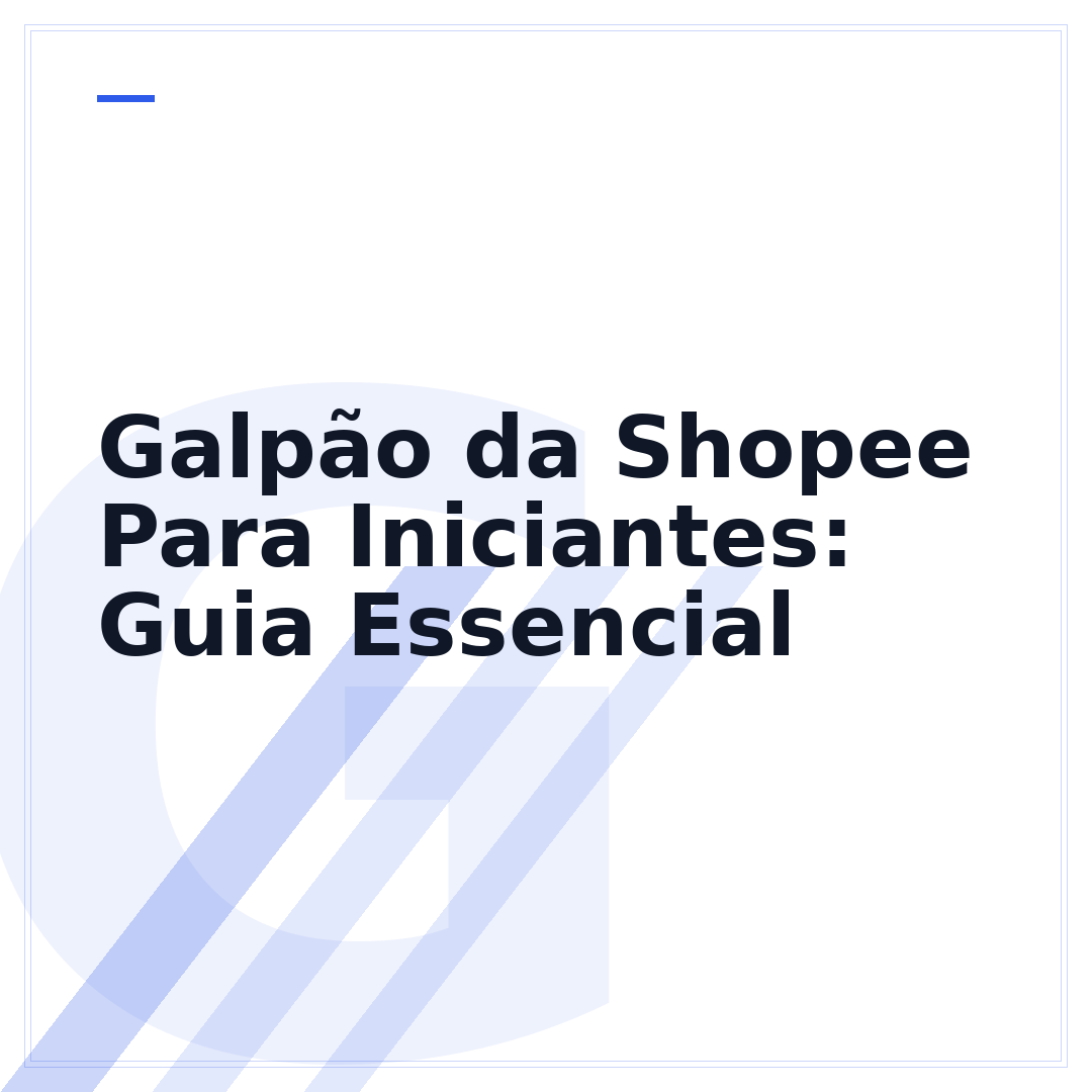Galpão da Shopee Para Iniciantes: Guia Essencial
