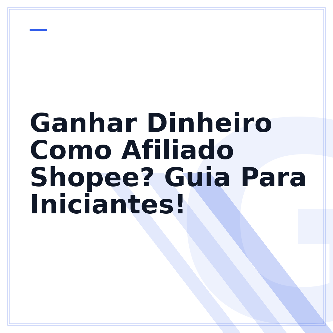 Ganhar Dinheiro Como Afiliado Shopee? Guia Para Iniciantes!