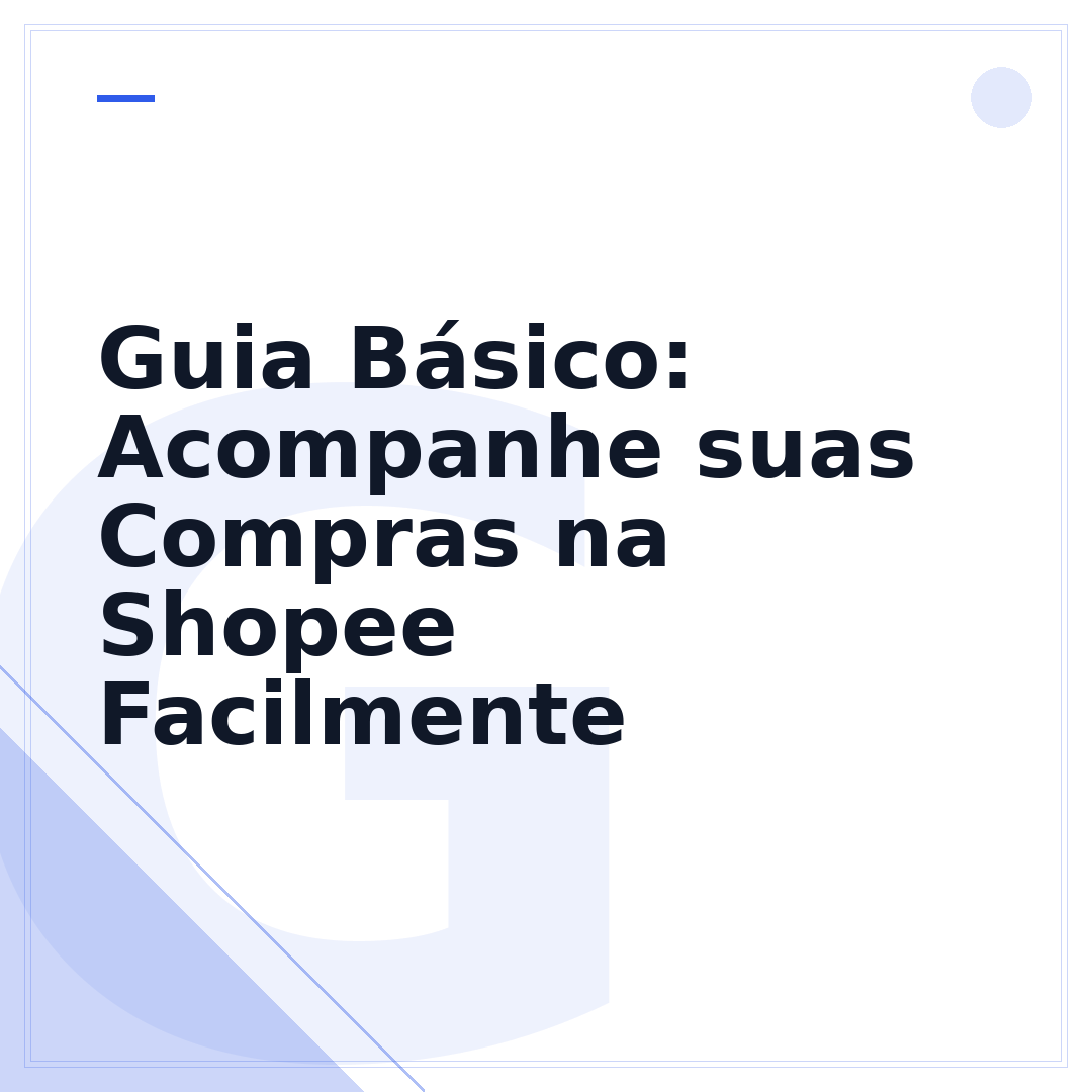 Guia Básico: Acompanhe suas Compras na Shopee Facilmente