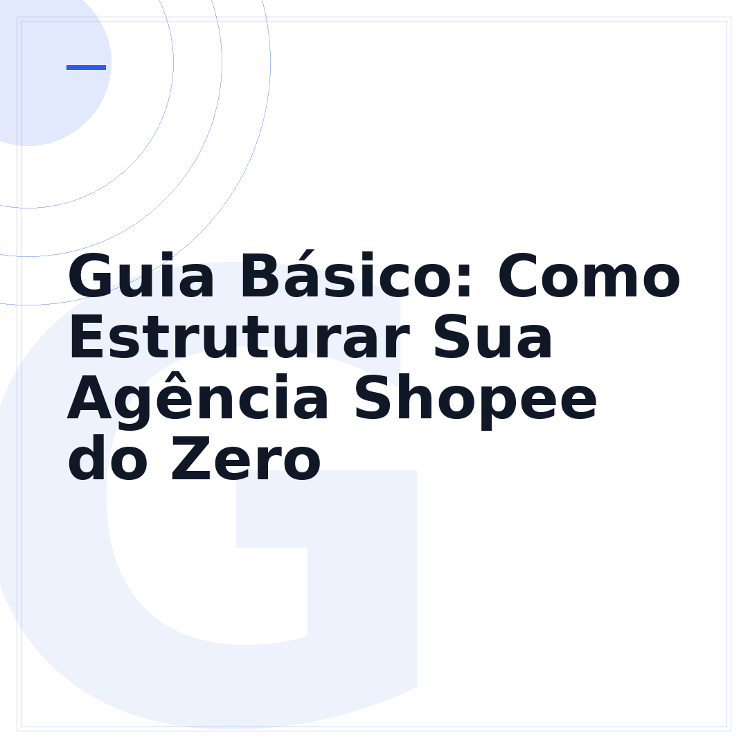 Guia Básico: Como Estruturar Sua Agência Shopee do Zero