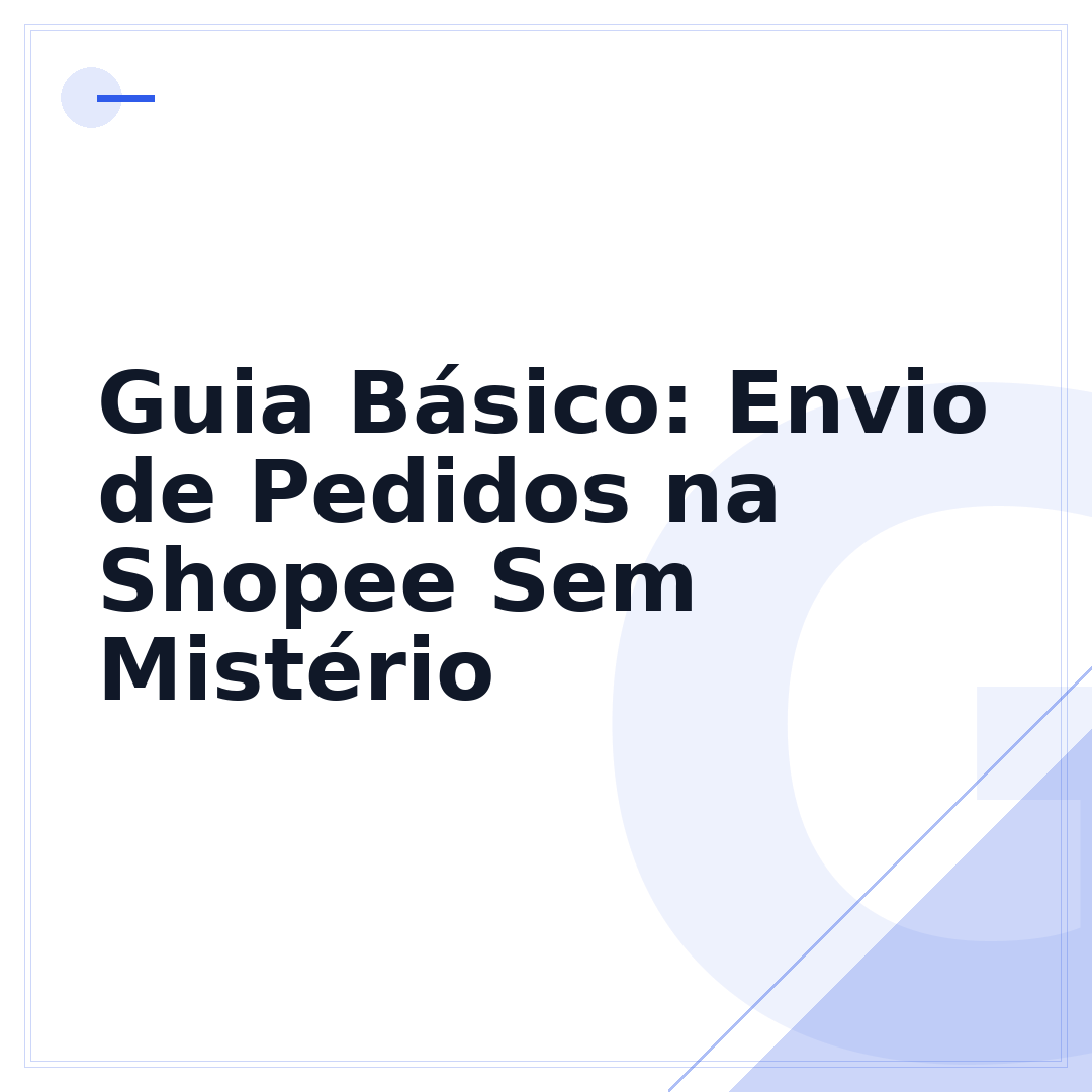 Guia Básico: Envio de Pedidos na Shopee Sem Mistério