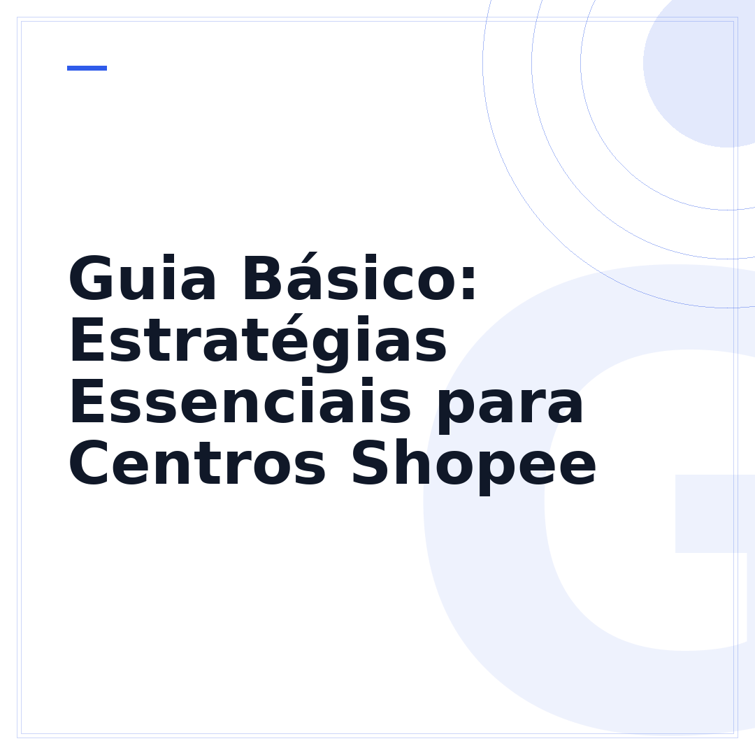 Guia Básico: Estratégias Essenciais para Centros Shopee
