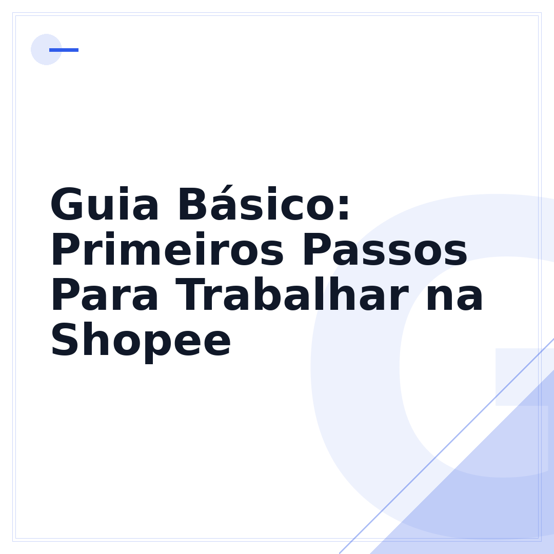 Guia Básico: Primeiros Passos Para Trabalhar na Shopee