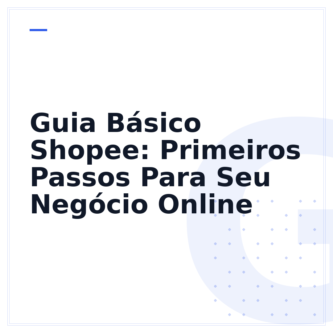 Guia Básico Shopee: Primeiros Passos Para Seu Negócio Online