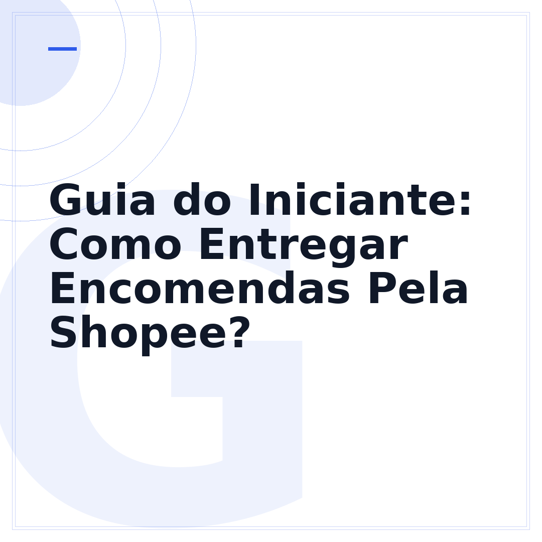 Guia do Iniciante: Como Entregar Encomendas Pela Shopee?