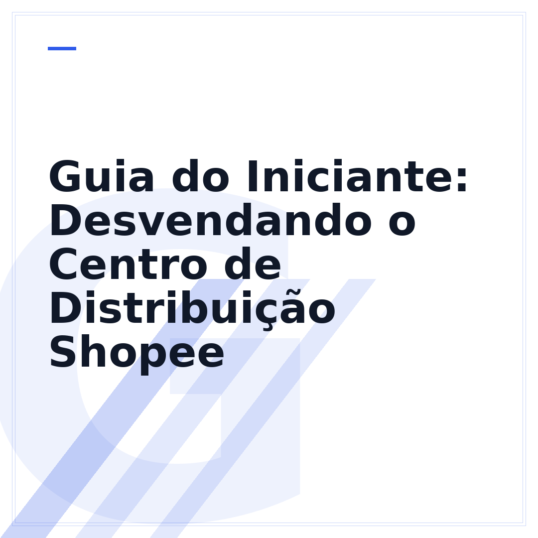 Guia do Iniciante: Desvendando o Centro de Distribuição Shopee