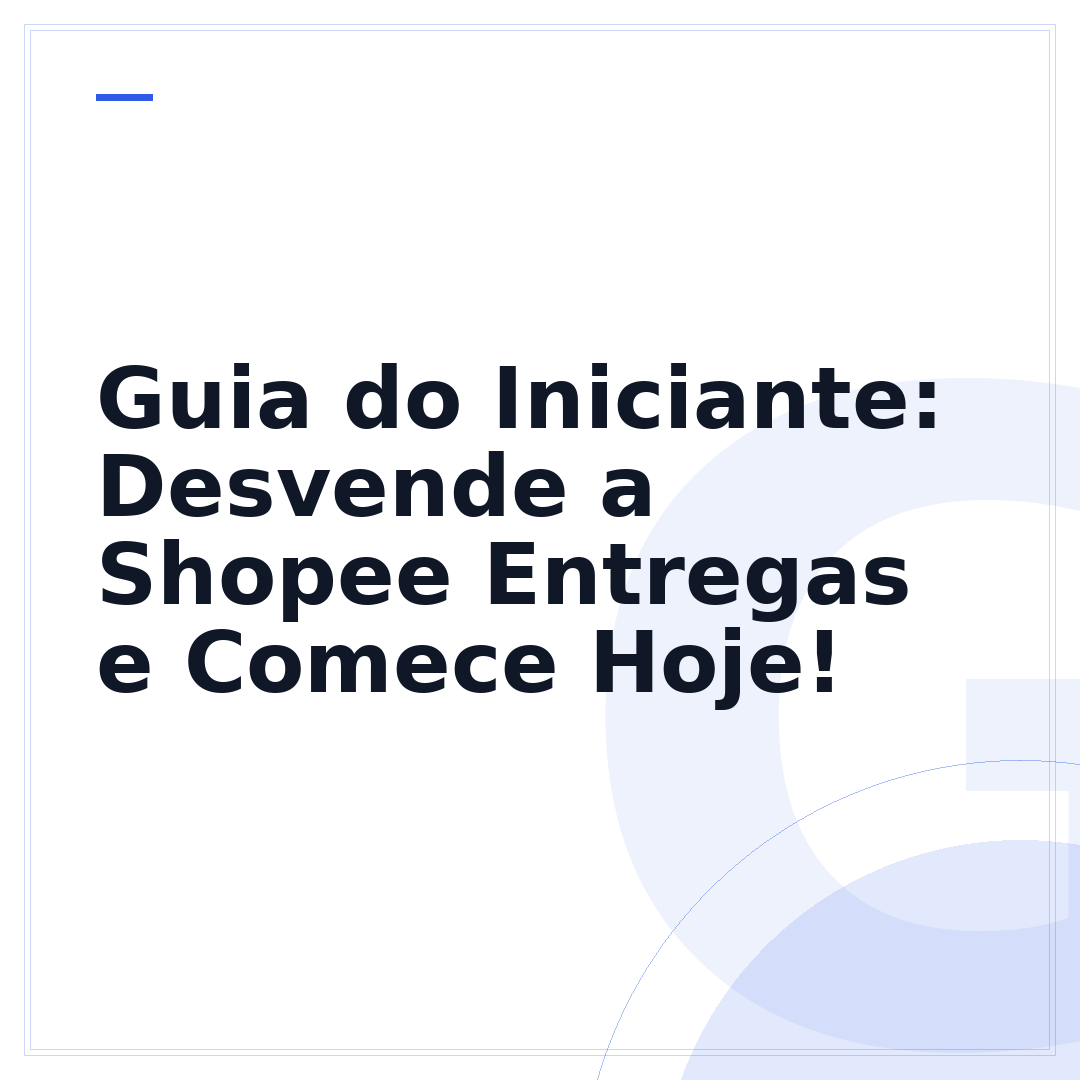 Guia do Iniciante: Desvende a Shopee Entregas e Comece Hoje!