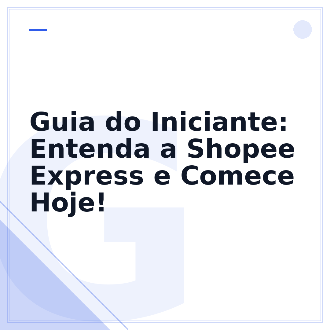 Guia do Iniciante: Entenda a Shopee Express e Comece Hoje!