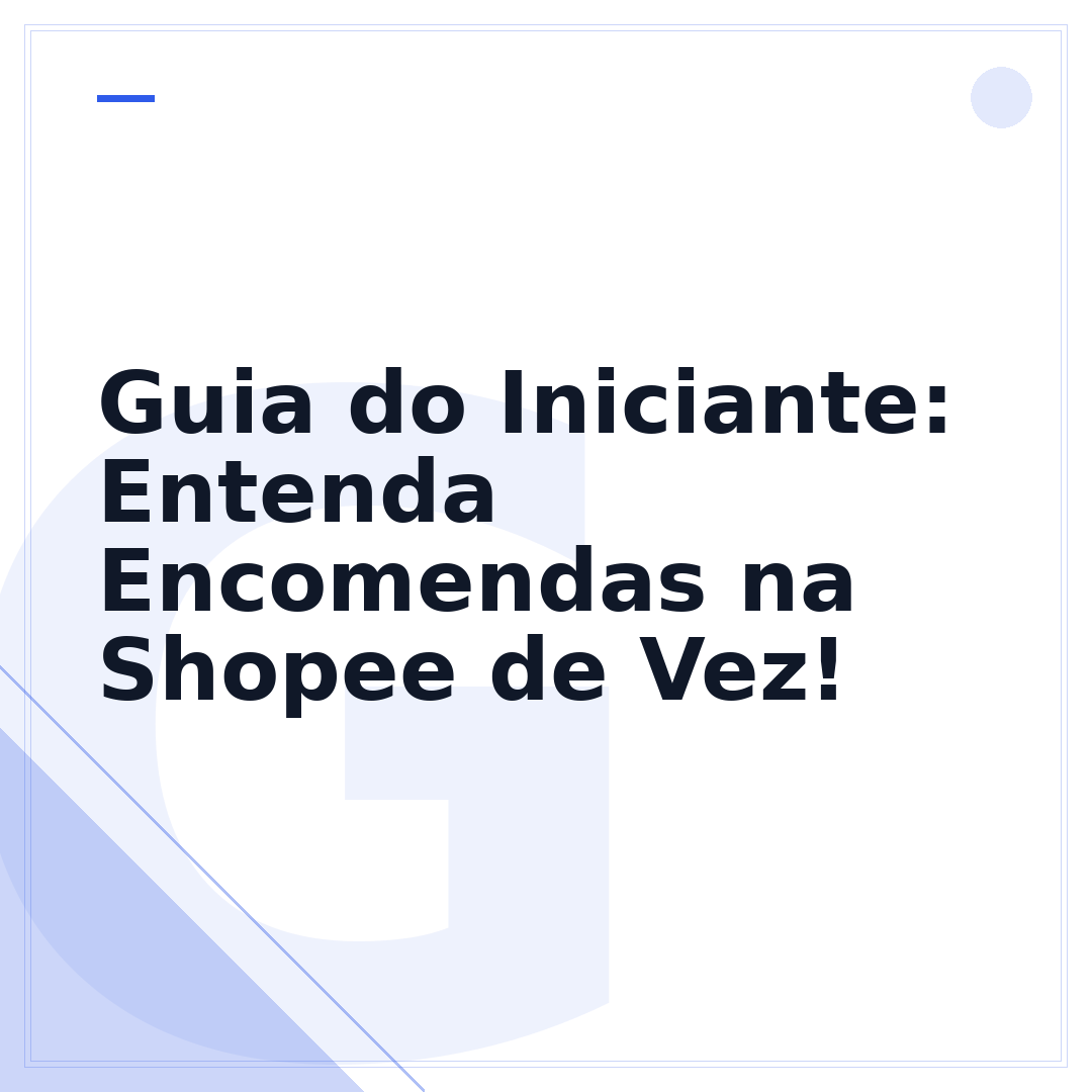 Guia do Iniciante: Entenda Encomendas na Shopee de Vez!
