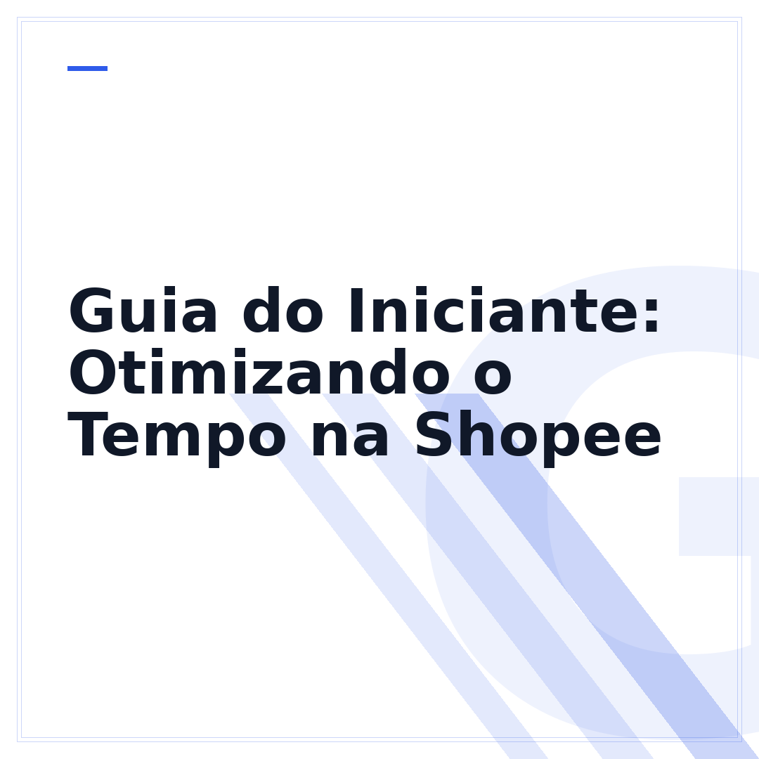 Guia do Iniciante: Otimizando o Tempo na Shopee