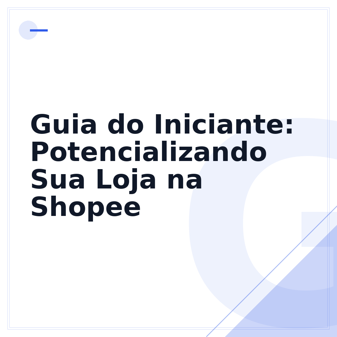 Guia do Iniciante: Potencializando Sua Loja na Shopee