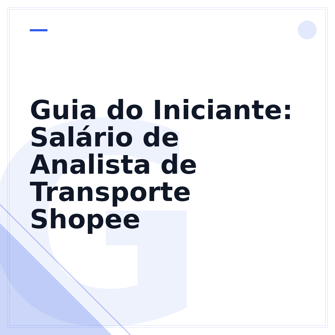Guia do Iniciante: Salário de Analista de Transporte Shopee