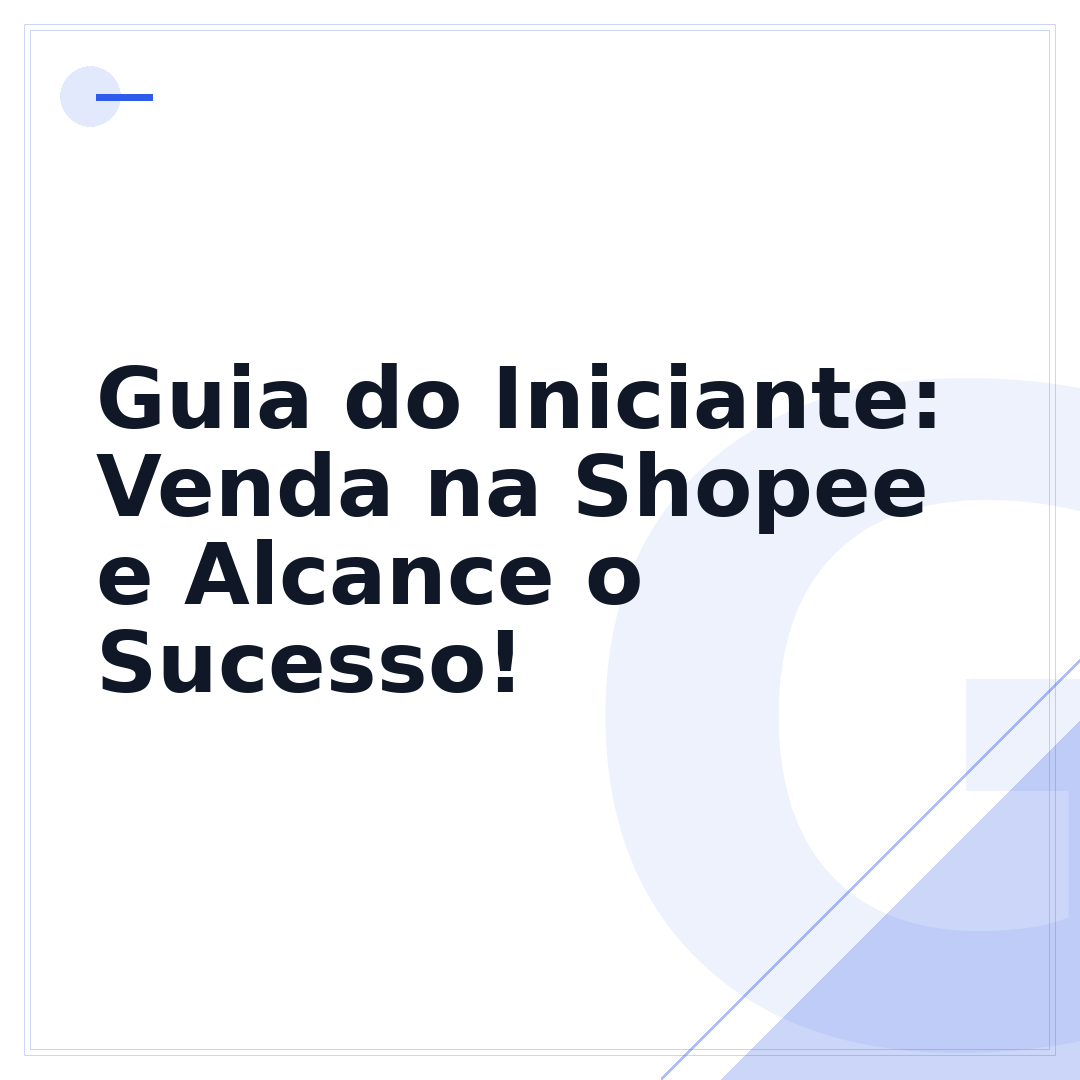 Guia do Iniciante: Venda na Shopee e Alcance o Sucesso!