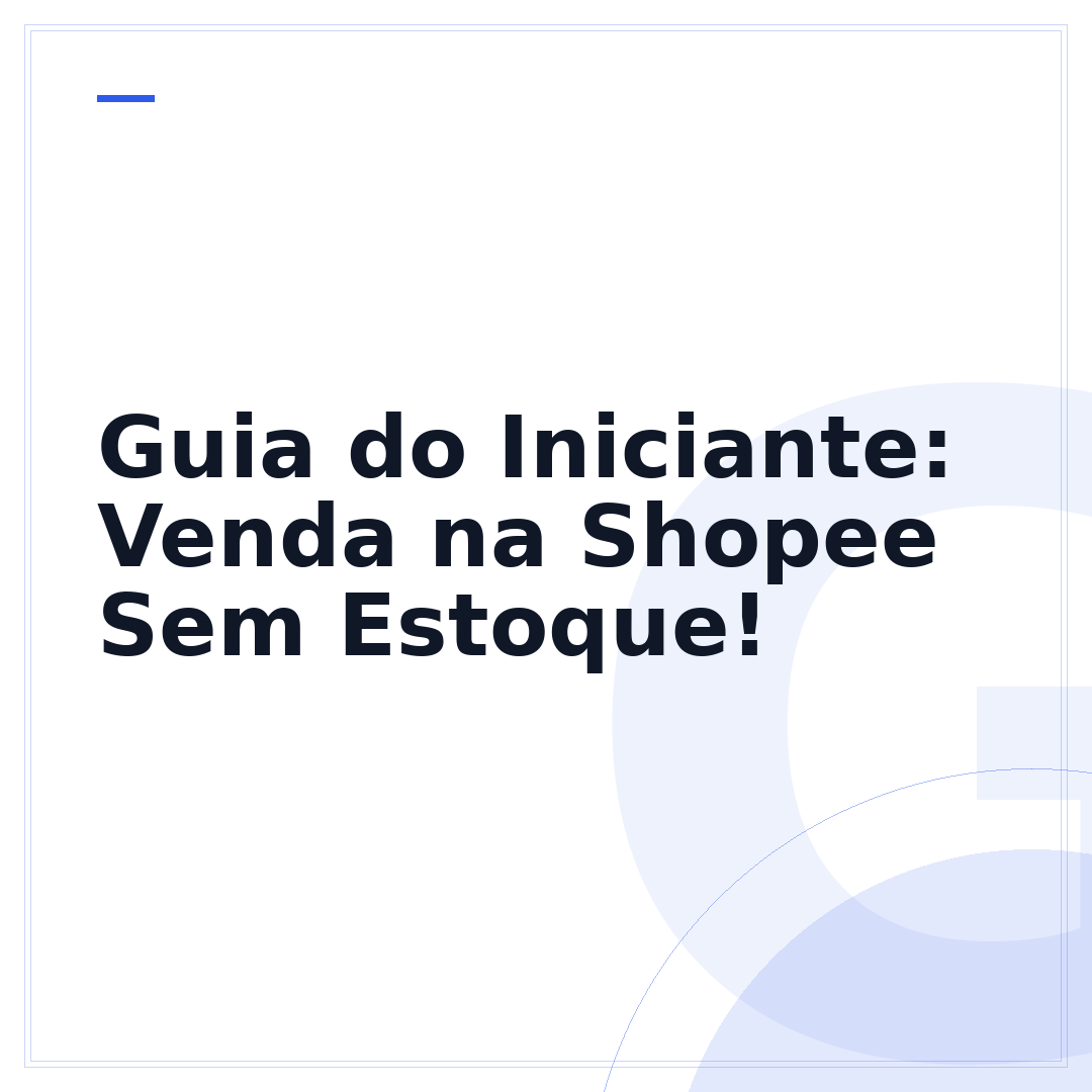 Guia do Iniciante: Venda na Shopee Sem Estoque!